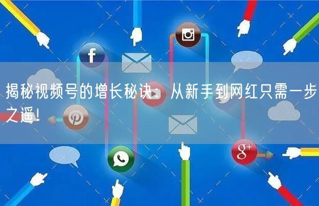 揭秘视频号的增长秘诀：从新手到网红只需一步之遥！