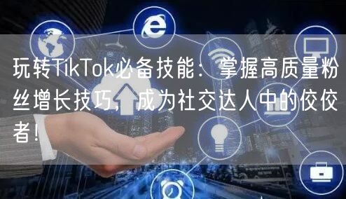 玩转TikTok必备技能：掌握高质量粉丝增长技巧，成为社交达人中的佼佼者！
