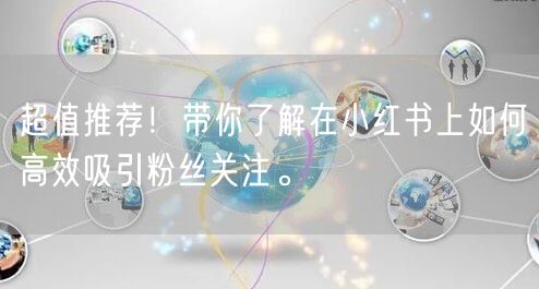 超值推荐！带你了解在小红书上如何高效吸引粉丝关注。