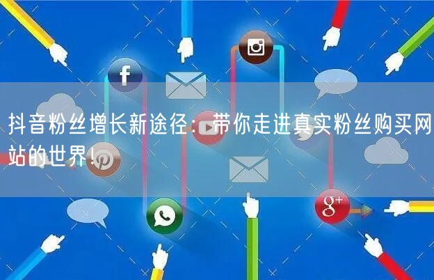 抖音粉丝增长新途径：带你走进真实粉丝购买网站的世界！