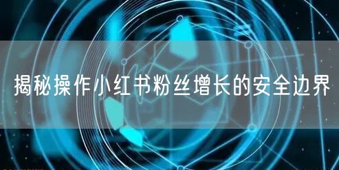 揭秘操作小红书粉丝增长的安全边界