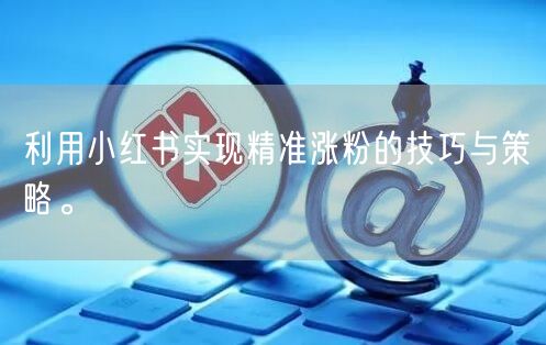 利用小红书实现精准涨粉的技巧与策略。
